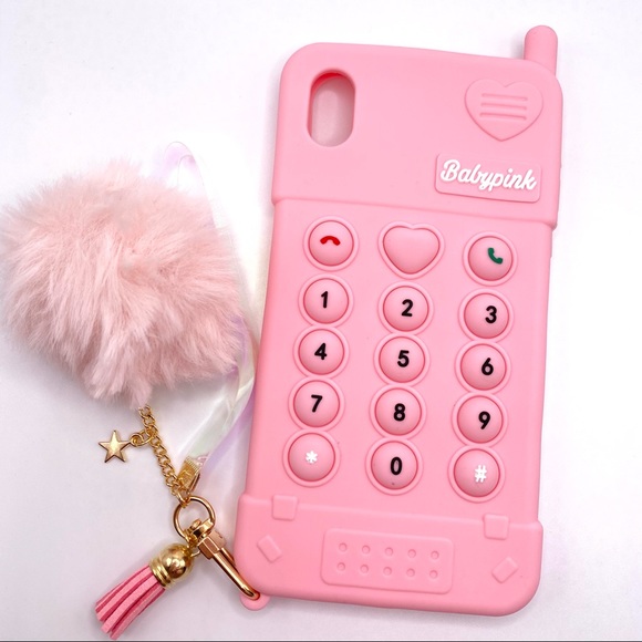 Iphone 11 12 XR 7 8 SE 2020 X XS PINK Pop Fidget Toy Push It iPhones - Picture 7 of 8